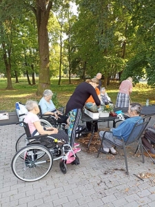 Posezení na zahradě
